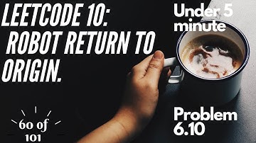 Robot Return to Origin - LeetCode - 60 - Easy