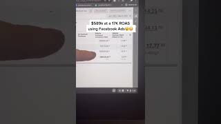 17X ROAS with Facebook Ads - Here’s How #shorts
