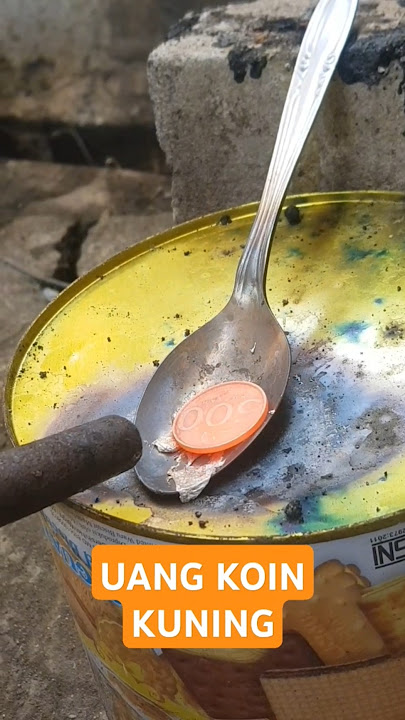 Eksperimen bakar uang koin kuning 500an #experiment #serviceac #tryac