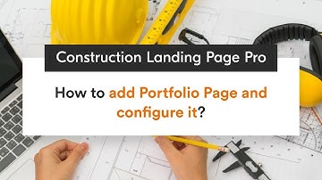 How to add Portfolio Page and configure it | Construction Landing Page Pro WordPress Theme