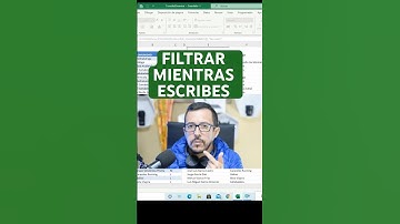 Como filtrar dinámicamente mientras escribes en una celda de excel.