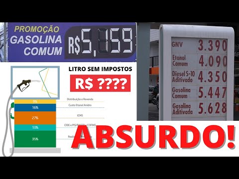 Vídeo: Quanto é o imposto sobre o combustível?