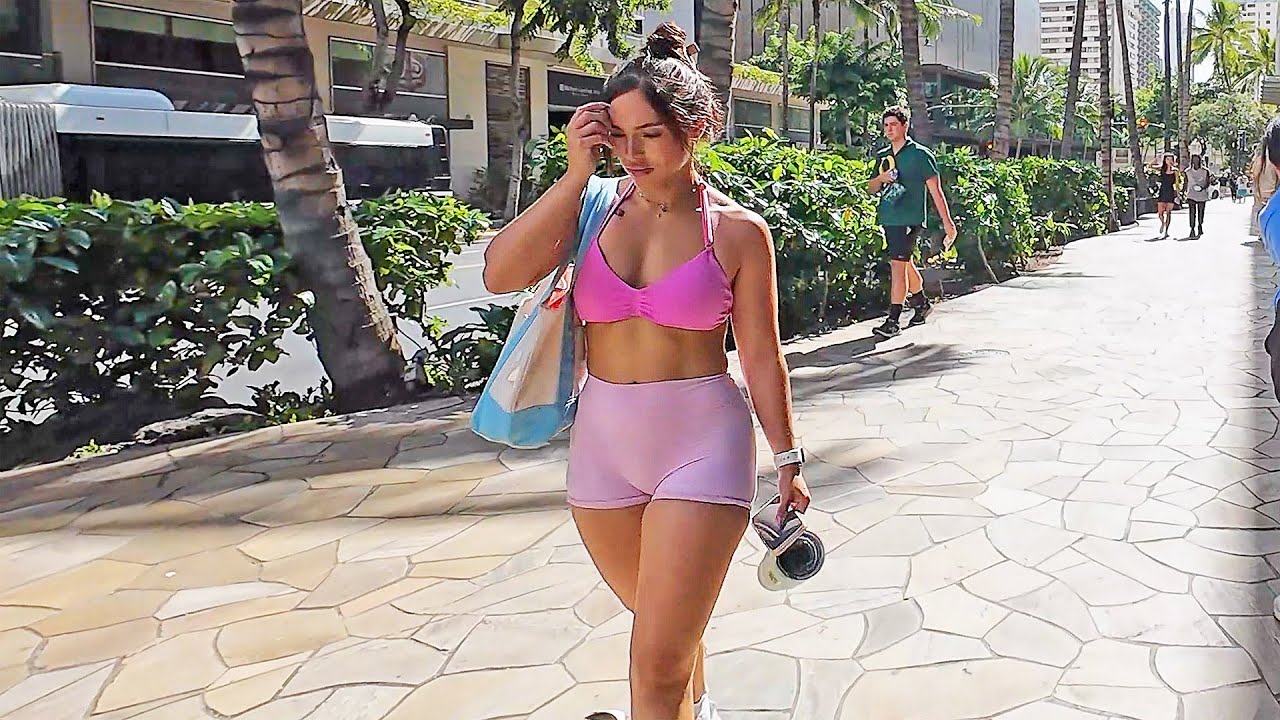 HAWAII PEOPLE 🏖 3 Hours+ Walking Tour of Streets and Beaches in Waikiki 🏄‍♀️ #walkingtour  #hawaii