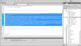 Dreamweaver contact panel remove page site
