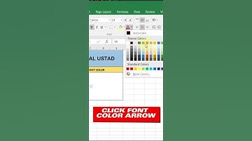 How to Change Font Color in Excel: Step-by-Step Guide | Change Font Color | Excel tutorial