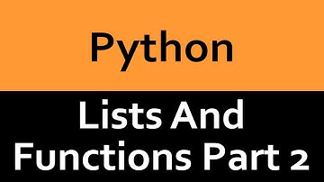 List and Built in Functions in Python - Part 2