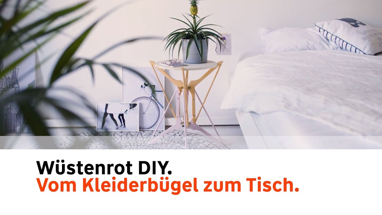 Designertisch aus Kleiderbügeln ✨ | DIY mit Wüstenrot