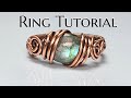 Woven ring wire wrapping tutorial diy jewelry