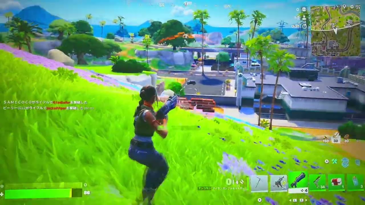 【FORTNITE】初心者は透明になりたがる　フォートナイト　中長距離の射撃もうまくなりたい｜Calm Fortnite progress