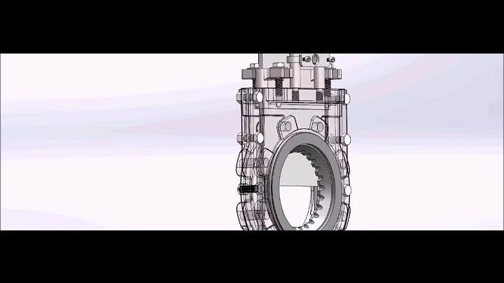 NPV/DUCO Series 350 Round X Round Reject Chamber/Cleaner Knife Gate Valve CAD Video