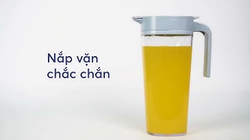 Bình nước cao cấp 1L21L6 Biwa  Thân trong suốt, nắp đậy, đóng mở dễ dàng  Thiết kế đẹp và tiện lợi