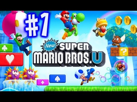 Super Mario Bros WiiU - #1 - Luke Conard Landon Austin Jason Munday John Noe