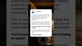 Your landing page loads too slow to close the lead