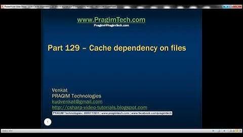 129 Cache dependency on files in asp net Part 129