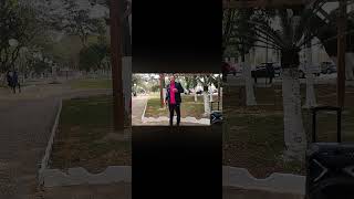 Evangelista Luan pregando na praça em Itapetininga SP
