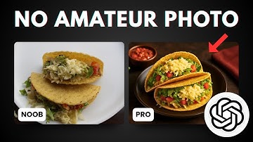 How to Make Professional Food Photo in ChatGPT with THIS Simple Prompt