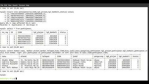 Belajar Basis Data (Perintah Dasar SQL)