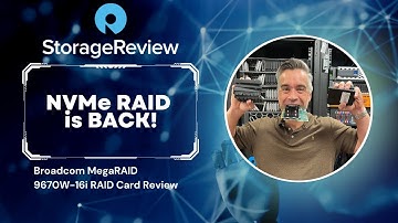 NVMe SSD Hardware RAID is Back! Broadcom MegaRAID 9670W-16i RAID Card Review