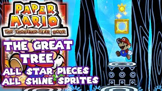 All Star Pieces & Shine Sprites in The Great Tree - Paper Mario The Thousand Year Door