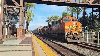 3-28-26! BNSF port stack creeps through Fullerton!
