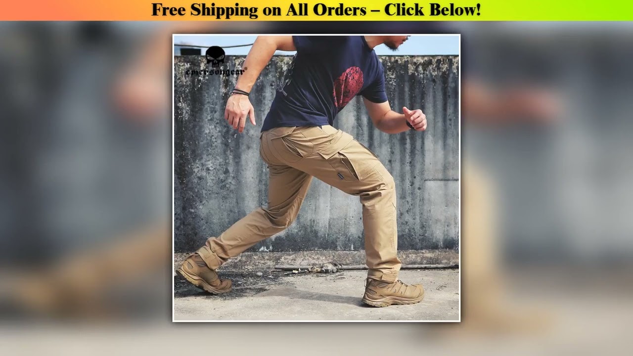 Emersongear Blue Label Tactical Pants Mens Wargame Camping Combat Hunting Trousers Ergonomic
