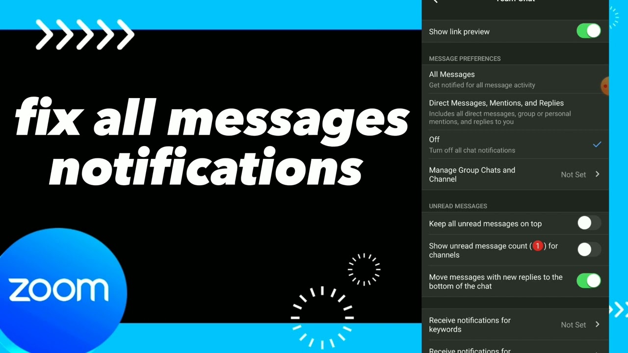How To Fix All Messages Notifications On Zoom