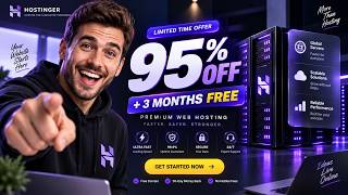 Hostinger 95% OFF + 3 Months FREE Hosting Deal (2026) — Full Step-by-Step Guide