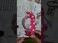 Handmade hair band 💕 #diy #new #craft #hairband #handmade #flowers #pearls #pinkcolour #cottonfabric