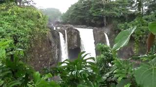 Rainbow Falls and Akaka Falls after the storm in Hilo, Hawaii.  August 28, 2018