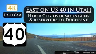 Driving East on Mountainous US 40 Heber City to Duchesne Utah