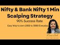 Nifty & Bank Nifty Scalping Strategy : Make Money in 1 Min : 90% Success Rate
