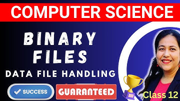 Working on Binary Files #pickle_module CBSE Computer Science Class 12 #anjaliluthra #cbse #cs