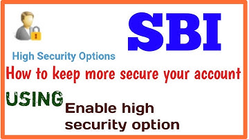 How to set SBI High Security Password (OTP) Online | How to activate SBI High Security Password