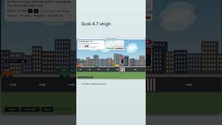 Grok-4.7 xhigh builds a traffic-light simulation in Python