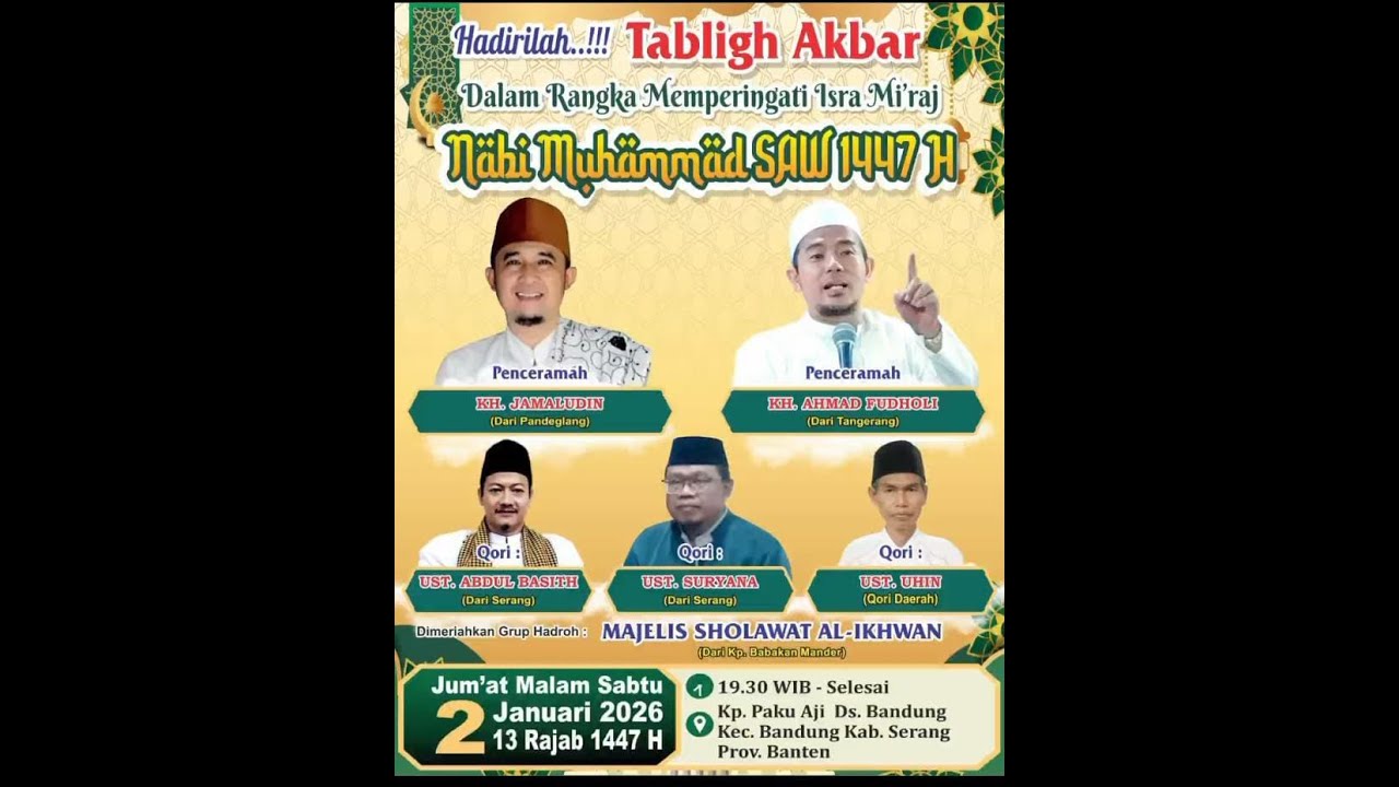 LIVE | Tabligh Akbar Memperingati Isra Mi'raj