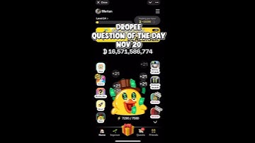 20 November 2025 Dropee Question Of The Day #dropeequestioncodetoday #dropeeairdrop