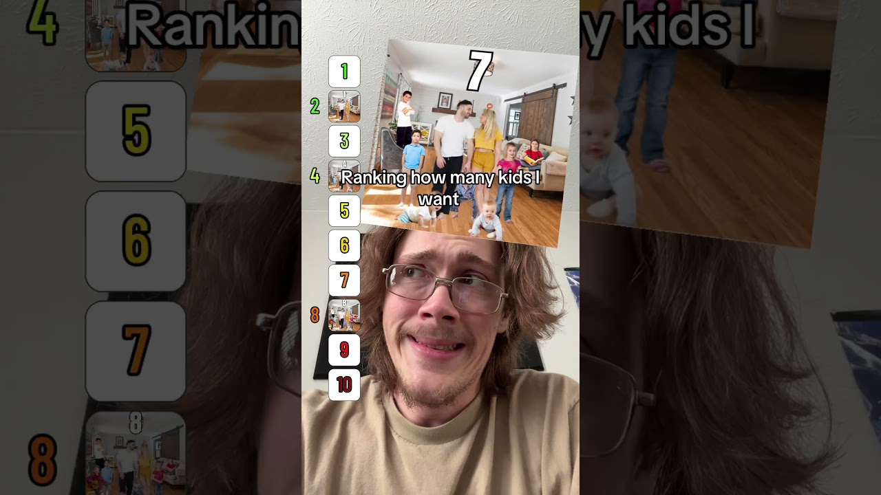 Ranking how many kids I want