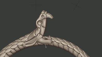 Snake bones. Blender