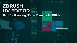 Getting Started with ZBrush Desktop - UV Editor Part 4 - Packing, Texel Density and UDIMs