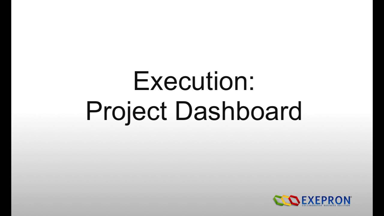 Execution Project Dashboard - YouTube