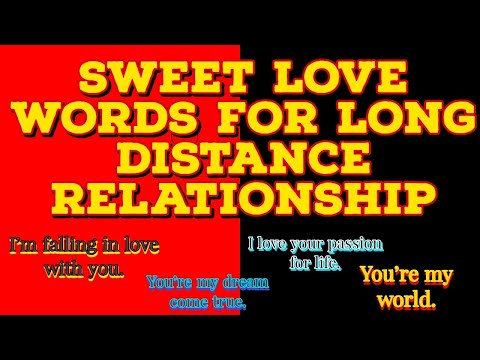 Sweet Love Words For Long Distance Relationship |True Love Status In 2022