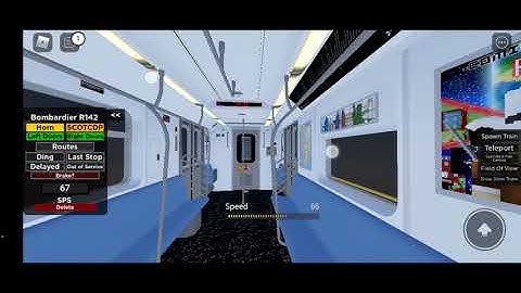 IRT Via D Line: Driving a R142 (3) Local Train With LED Sign