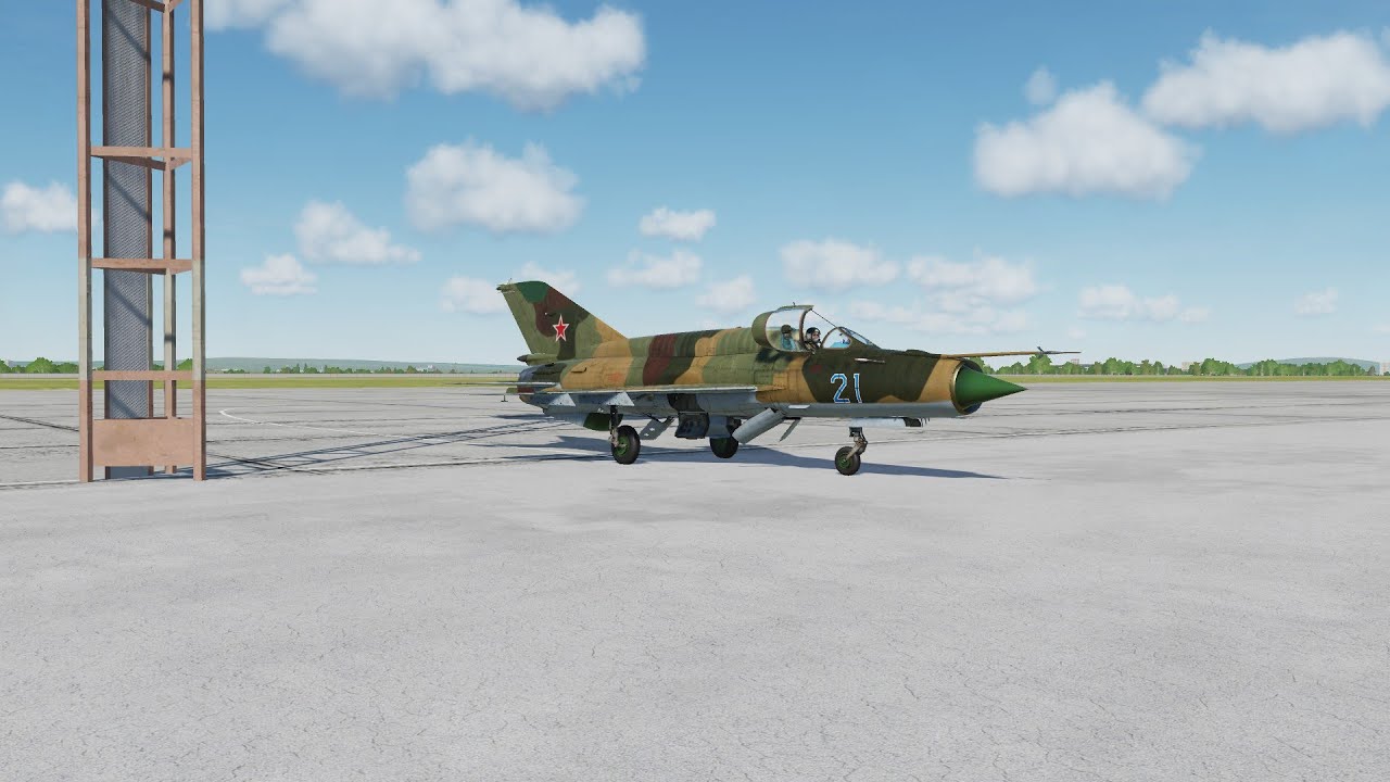 ⁣DCS World: Flight on MiG-21bis from Nalchik to Mineralnye Vody