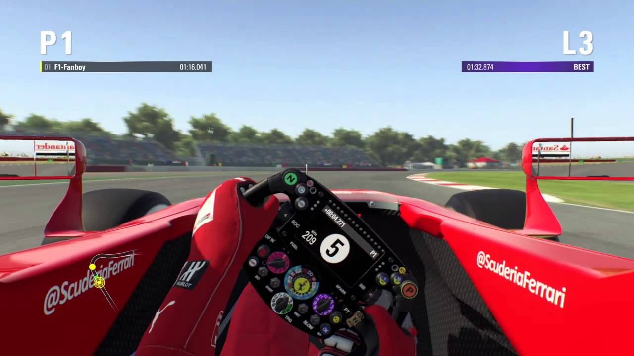 F1 2015 ferrari hotlaps at silverstone + replay