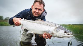 Summer Fishing For Salmon In Denmark  Catching A MidSeason Birthday Salmon!