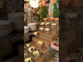 The beauty of food decoration in indonesian wedding  dessert table