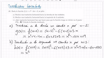 Funciones #22: Traslaciones horizontales de funciones