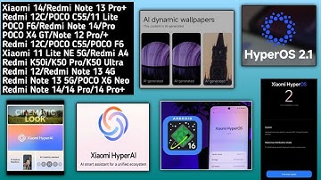 HyperOS 2.0 India March Rollout/HyperOS 2.1 India 4+ Update/Android 16 Beta/HyperOS 2.1 Ai Features