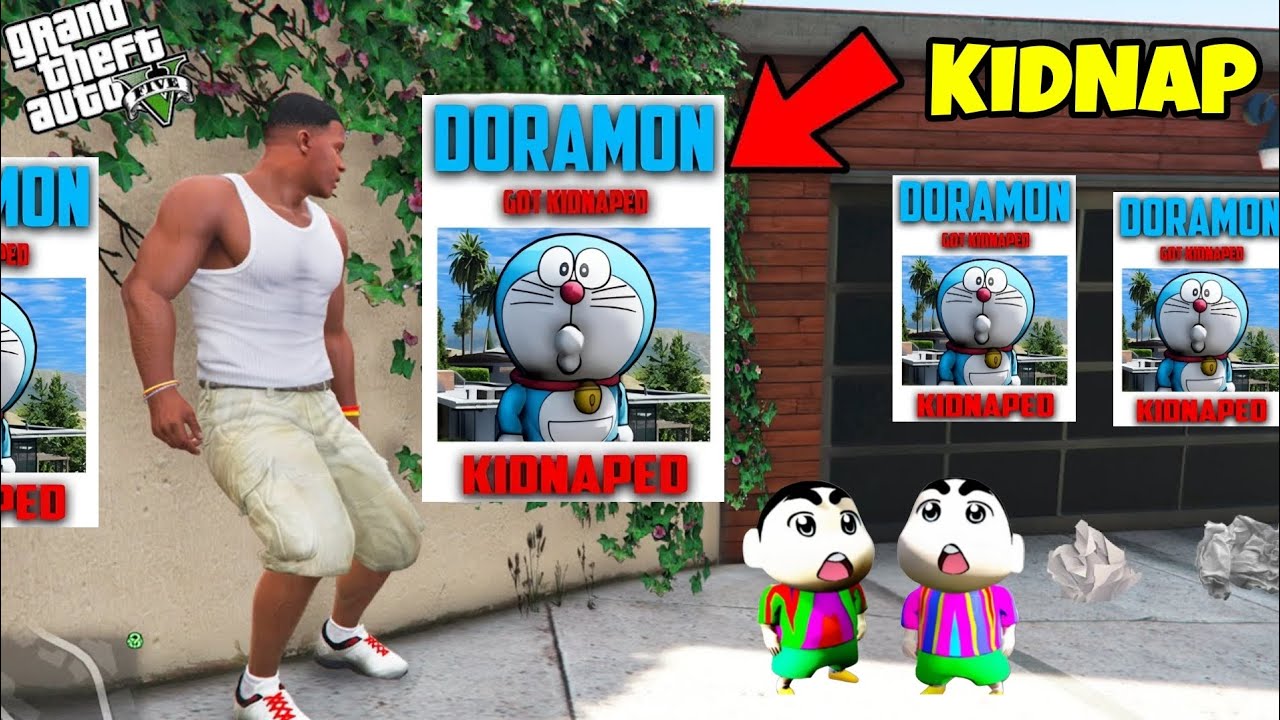 GTA 5 : FRANKLIN TRY TO FIND LOST DORAEMON 😯 IN LOS SANTOS
