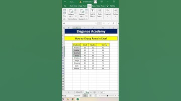 How to Group in Excel #excel #msexcel #shortsvideo #shorts #ytshorts #eleganceacademy #tricks #group